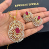 Ruby Swirl Pendant Set