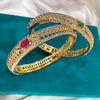 Ruby Green Duo Bangles