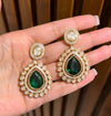 Dewdrop Emerald Kundan Necklace