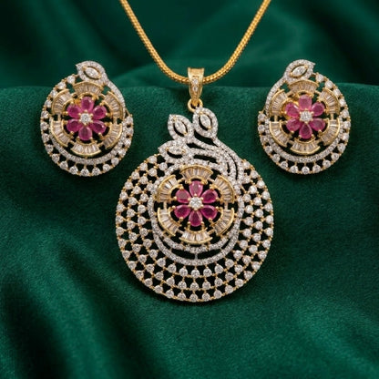 Ira Floral Pendant Set