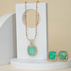 Doublet Halo Pendant set
