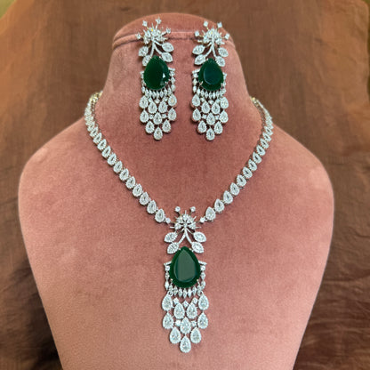 Elegant Focus American Diamond Necklace