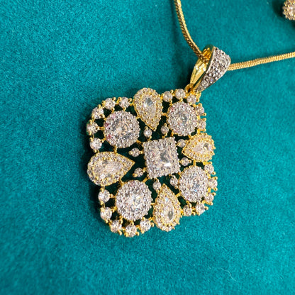 Classic Grace American Diamond Pendant set
