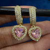 Pink Heart Earrings