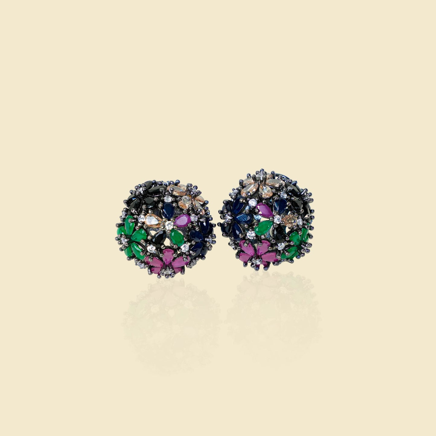 Floral Cluster Studs