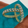 Leaf Shimmer Bangles