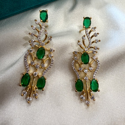 Emerald Twist Necklace Set