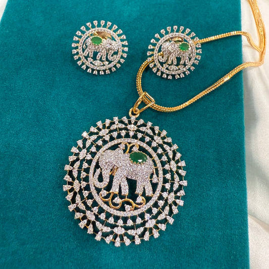 Gajanan Pendant Set