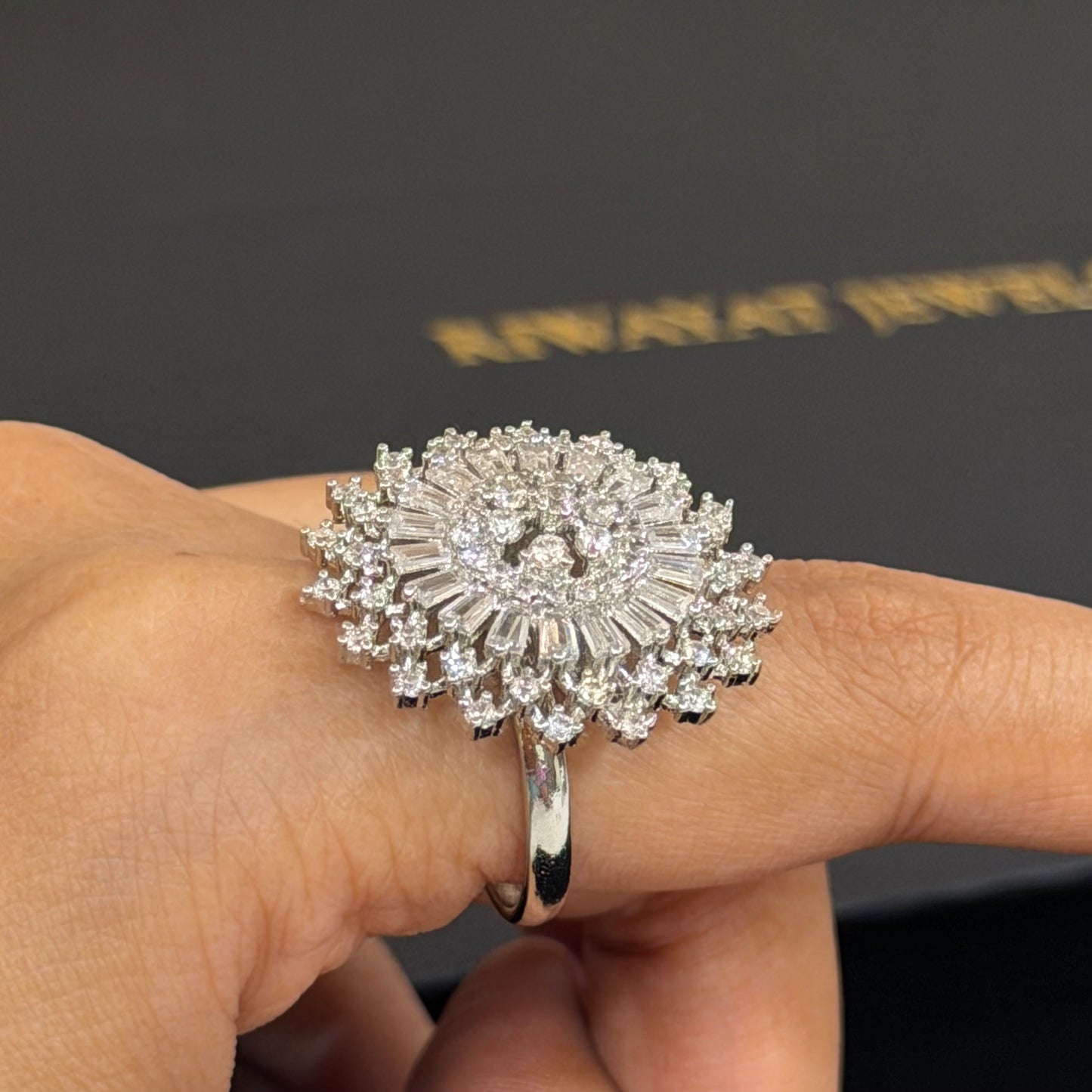 Floral Adjustable Ring