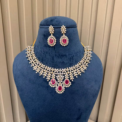 Ruby Necklace Set