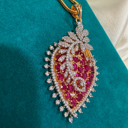 Florina Ruby Pendant Set