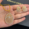 Swirl dewdrop Pendant Set
