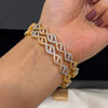 Diamond Criss Cross Banlges