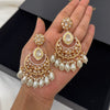 Pearl Tassel  Kundan chandbali
