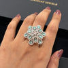 Petal Dew Cocktail Ring