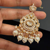 Pearl Tassel Kundan Earrings
