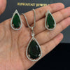 Dew Drop Halo Pendant Set