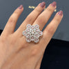 Petal Dew Cocktail Ring