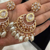 Pearl Tassel  Kundan chandbali