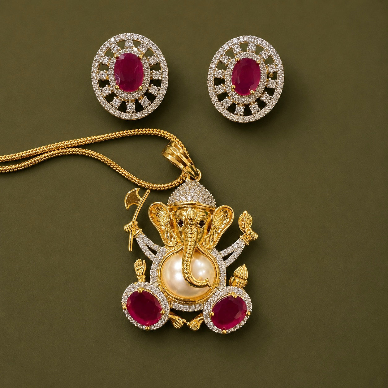 Ganpati Ji Pendant Set