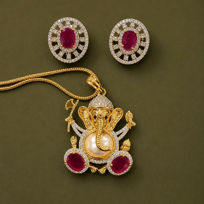 Ganpati Ji Pendant Set