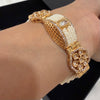 Pearl Lined Coffer Bracelet