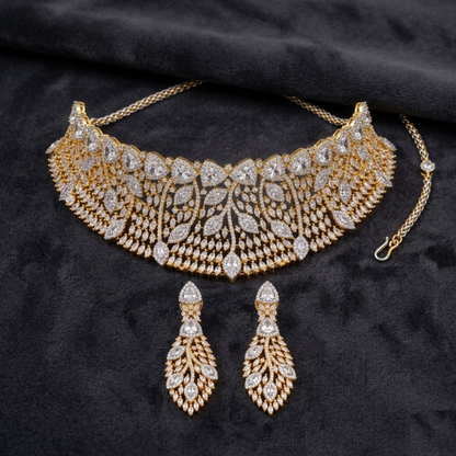 Midnight Majesty American Diamond Necklace