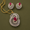 Ruby Swirl Pendant Set