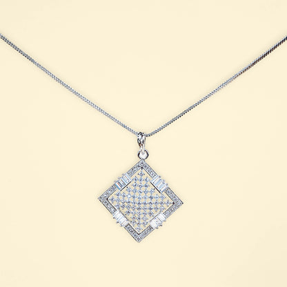 American Diamond Box Pendant