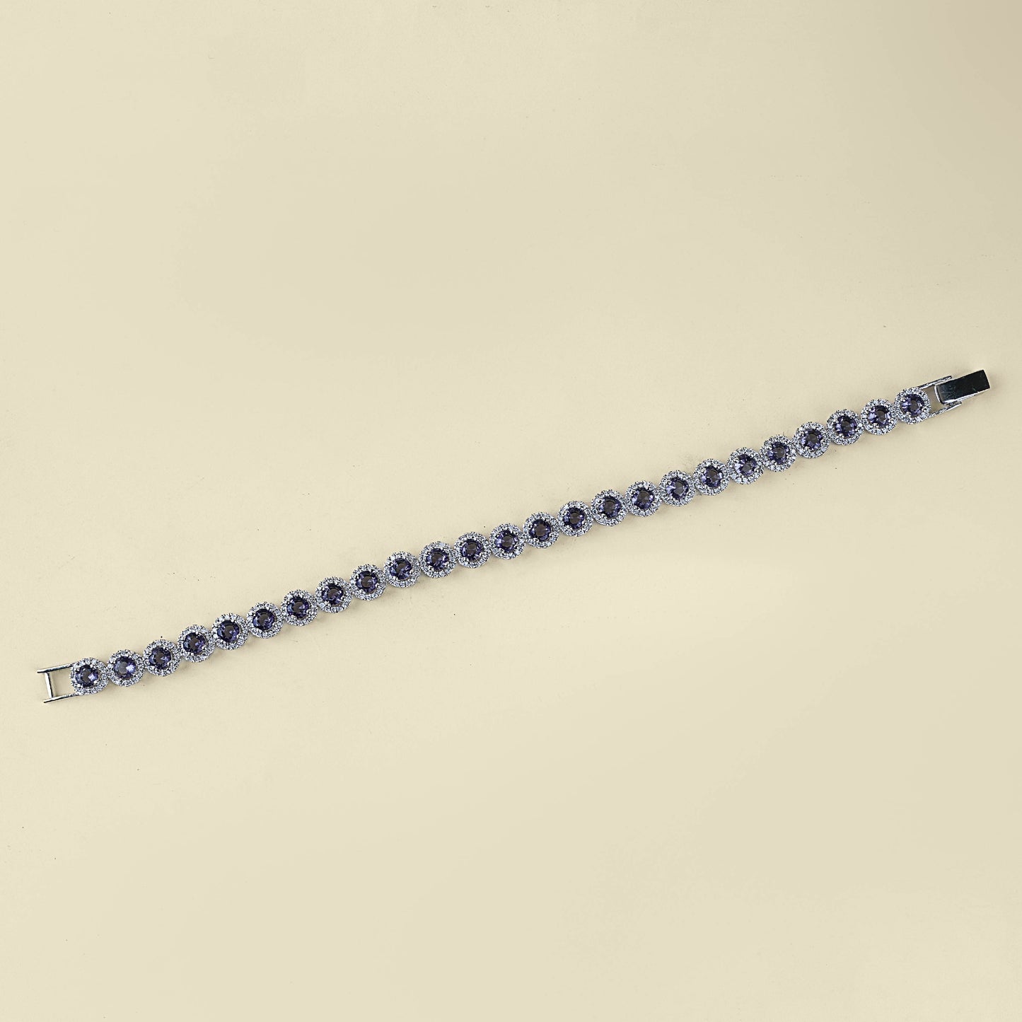 Sleek Chain American Diamond Bracelet