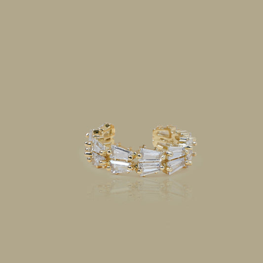 Baguette Crystal Band Ring