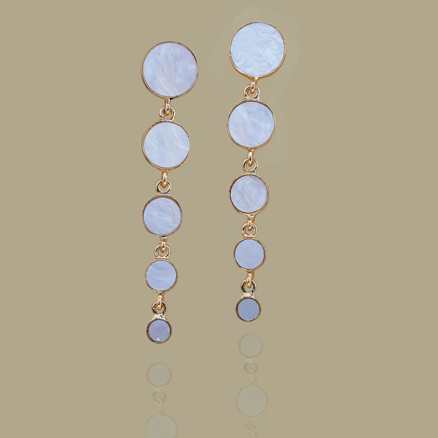 Mother-of-Pearl Cascading Earrings