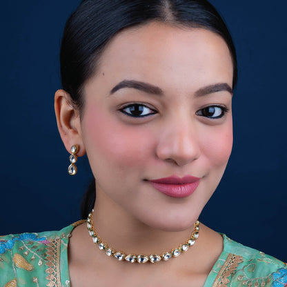 Classic Kundan Dewdrop Necklace