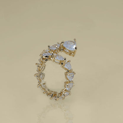 Crystal Butterfly Ring