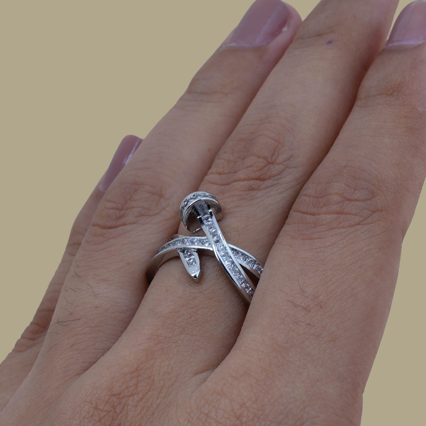 Crystal Infinity Crossover Ring