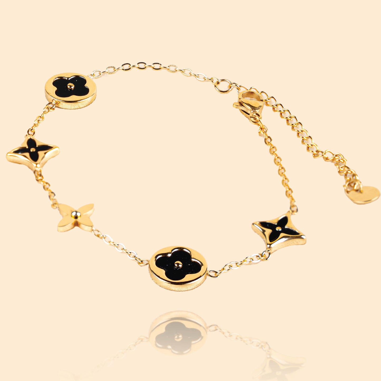 Floral Star Chain Bracelet