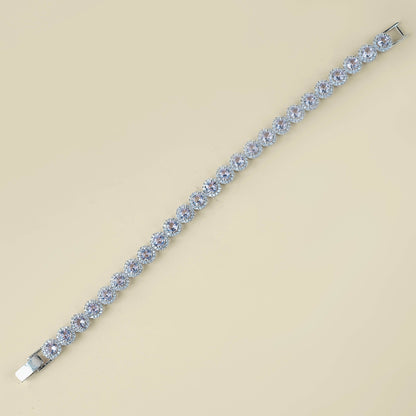 Sleek Chain American Diamond Bracelet