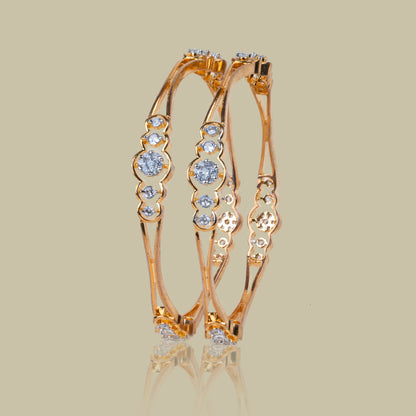 Celestial Cascade American Diamond Bangles