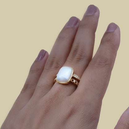 Ocean Pearl Stud Ring