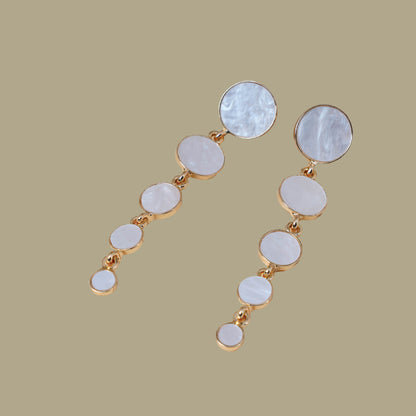 Mother-of-Pearl Cascading Earrings