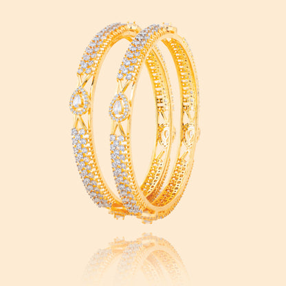 Regal Teardrop Accent Bangles