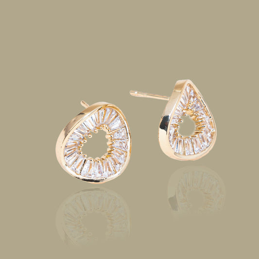 Sunburst Crystal Stud Earrings