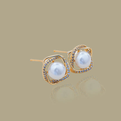 Shimmer Pearl Studs