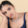 Dewdrop Grandeur American Diamond Necklace
