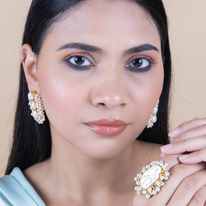 Pearl Blossom Studs