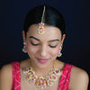 Pink Mist Pearl Necklace Set