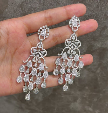 Monarch American Diamond Earrings