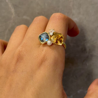 Multi Crystal Ring