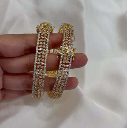 Double Layer Lock Bangles