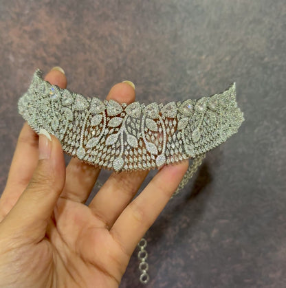 Midnight Majesty American Diamond Necklace